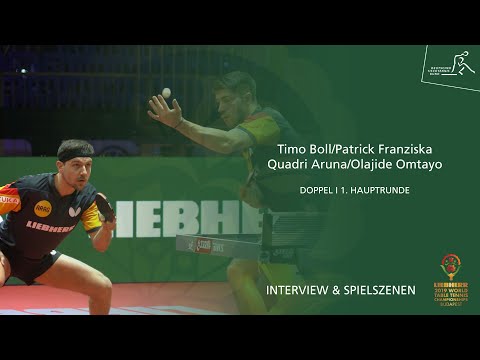 WM 2019: Boll/Franziska Aruna/Omtayo Doppel 1. Runde I Interview & Spielszenen