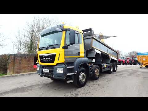 MAN TGS 35.400 8X4 EURO 6 2016 YEAR TIPPER STEEL BODY MUCK AWAY