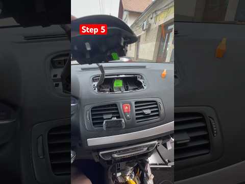 How to remove Renault Megane 3 radio headunit #android #gps #radio #renault