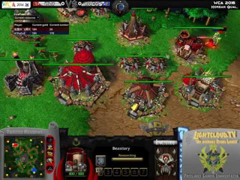 Fly (O) VS FoCuS (O) - WC3 G1 - WCA China V Korea