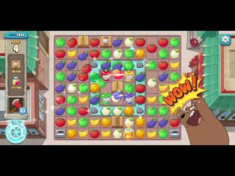 We Bare Bears Match3 Repairs Level 1445 - No Boosters