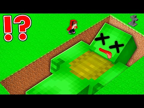 SHOCKING: Mikey's Death in Giant Minecraft Grave