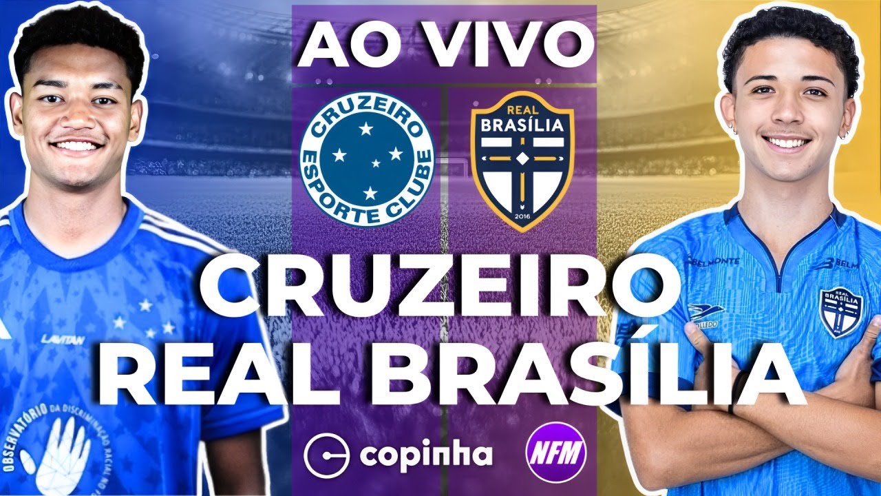 CRUZEIRO X REAL BRASÍLIA AO VIVO | COPINHA AO VIVO COM IMAGENS DO ESTÚDIO | CRUZEIRO SUB-20