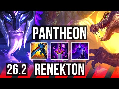 PANTHEON vs RENEKTON (TOP) | 47K damage | KR Master | 26.2