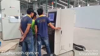 Hướng dẫn và bàn giao máy cưa lọng cnc Đại Phúc Vinh