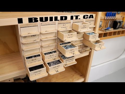 Making This Screw Organizer - 30 Drawers 120 Compartments