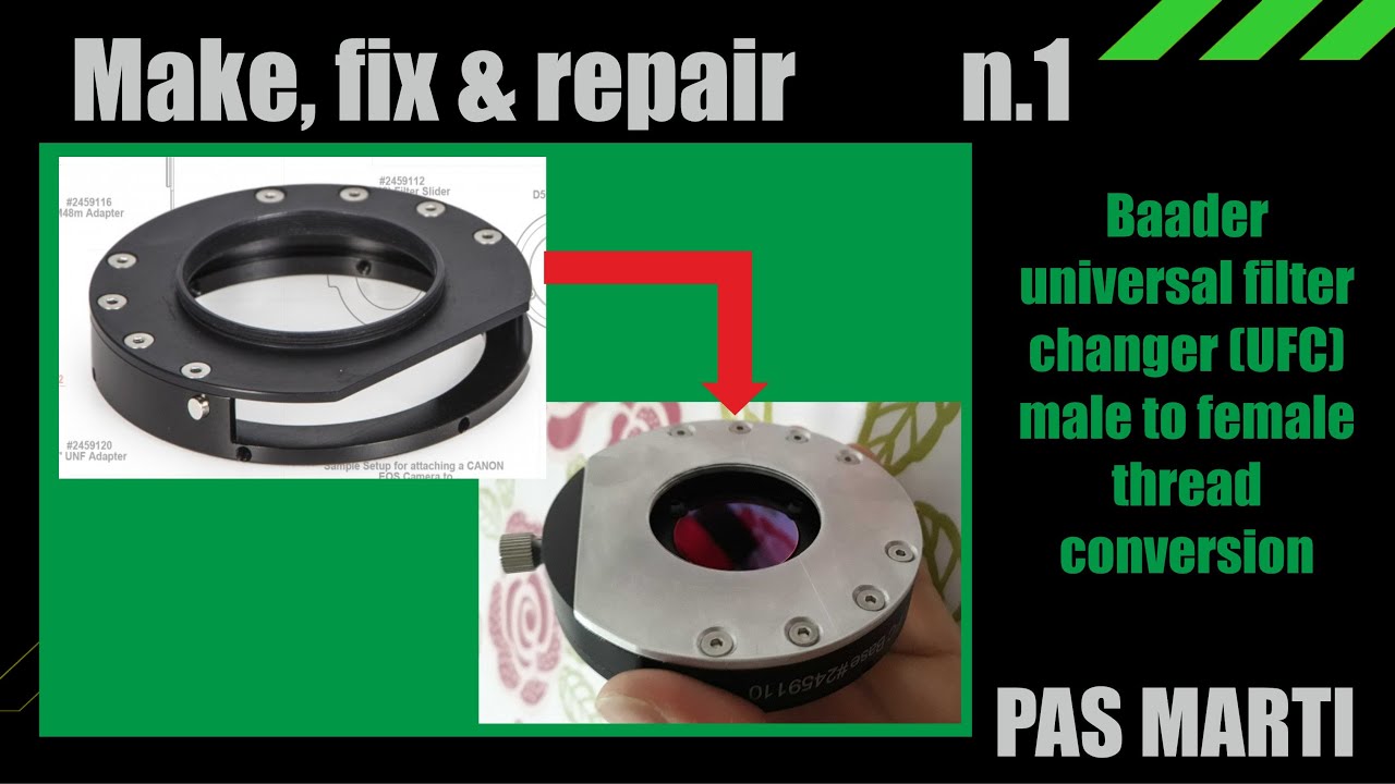 Watch video Baader UFC adapter with T2 female thread for ASI183mm - Adattatore Baader UFC T2 femmina su ASI183MM Now Baader UFC adapter with T2 female thread for ASI183mm - Adattatore Baader UFC T2 femmina su ASI183MM