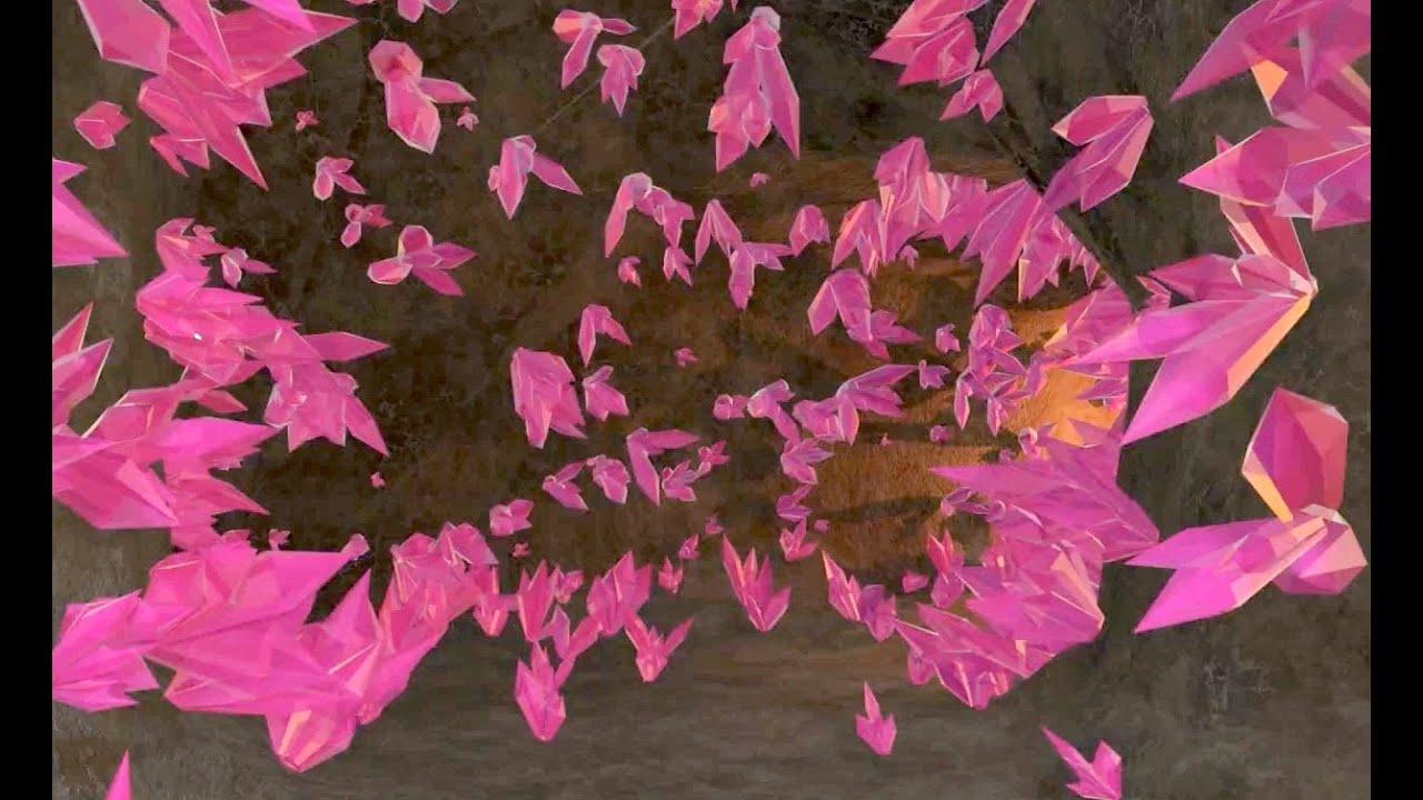 Make a simple cave with crystals in Blender for use in XR, 3D Scenes or Games.