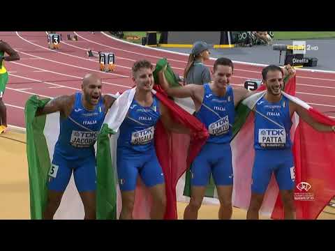 STAFFETTA 100m ARGENTO - MONDIALI ATLETICA BUDAPEST 2023