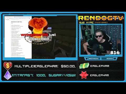 Someone like you - Adele (Sung by Rendog live on twitch) (Plz rd description) 🎵🎶🎸🎵🎧