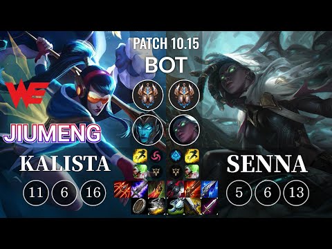 WE Jiumeng Kalista vs Senna Bot - KR Patch 10.15