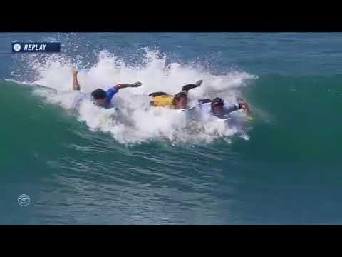 The three stooges surfing at Trestles