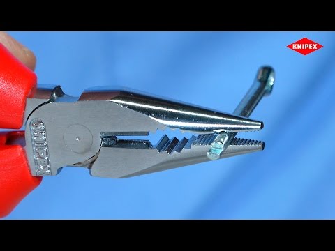 Kombinuotos replės KNIPEX 0821 video