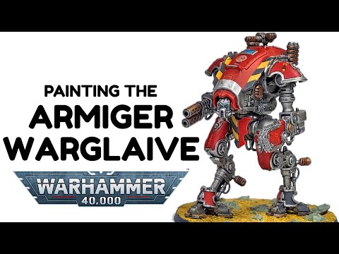Painting the Games Workshop Warhammer 40K Armiger Warglaive by Citadel Miniatures