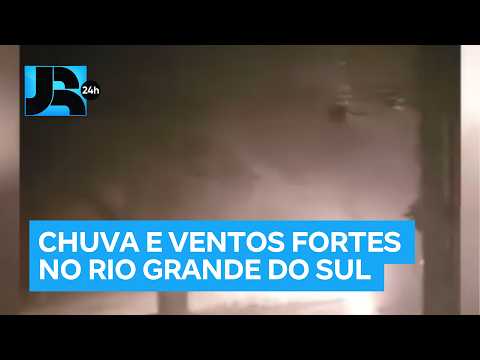 Chuva e ventos fortes bloqueiam rodovias no Rio Grande do Sul