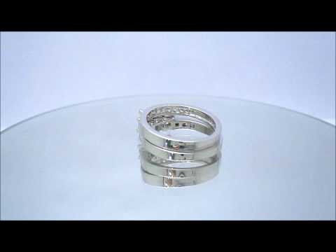 PRINCESS CUT DIAMOND ENGAGEMENT RING & BAND 2.56CTW - KNR INC - 98.wmv