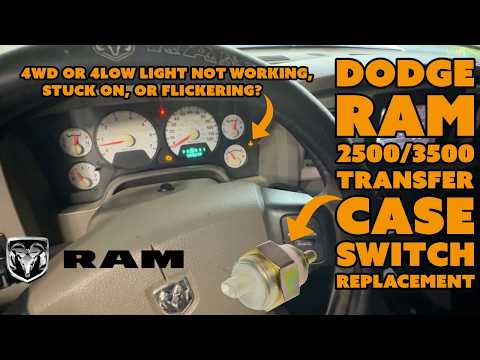 Dodge Ram 2500/3500 4WD Transfer Case Switch Replacement