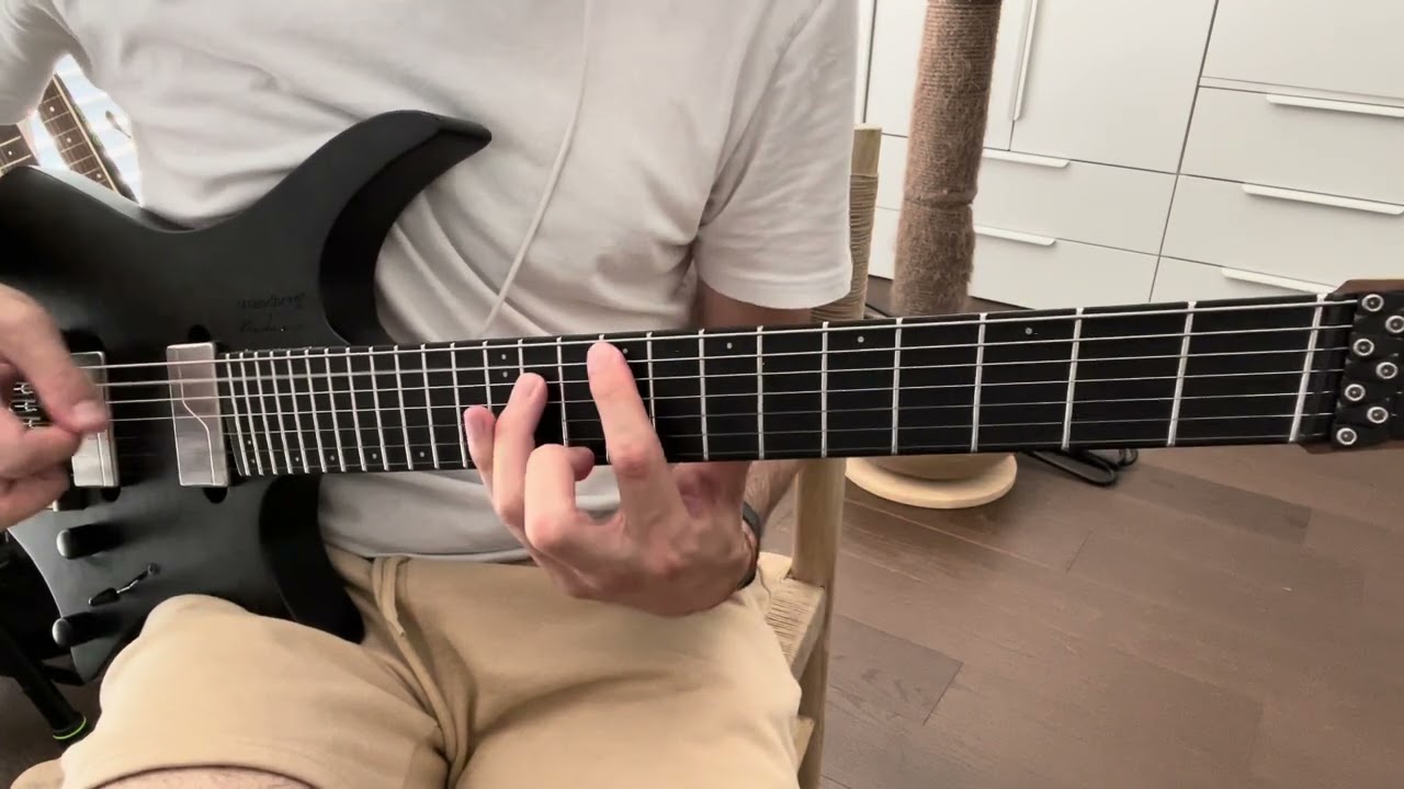 Roberto Barlocci playing the Ghost Love Score intro riff on electric guitar
