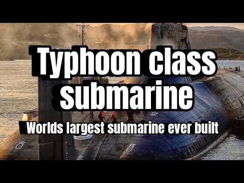 Typhoon-class submarine // The worlds largest submarine ever built . 😲 3D animation.