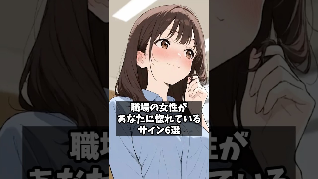 職場の女性があなたに惚れているサイン６選 #恋愛心理学 #漫画