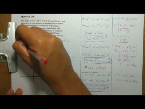 Questão mais difícil do Enem 2018 - 2 formas de resolver ( Geometria Analítica / Bombeiros )