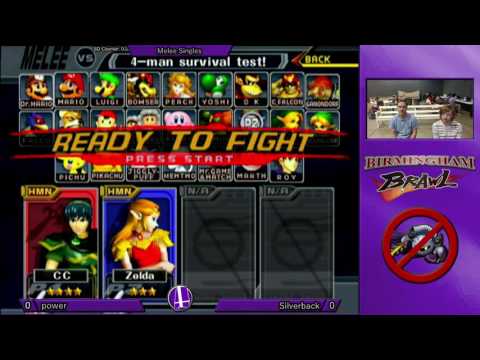 Birmingham Brawl 11 Melee Singles - power (Marth) vs. Silverback (Sheik)