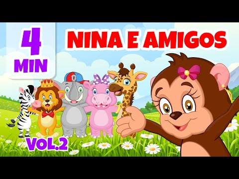Nina e amigos Vol.2 - Giramille 4 min | Desenho Animado Musical