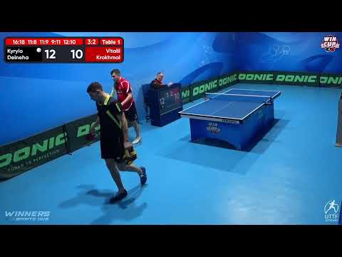 12:30 Kyrylo Deineha 3-2 Vitalii Krokhmal West 1 WIN CUP 28.11.2022 | TABLE TENNIS WINCUP