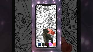 Relax with the Royal Color - Paint by Number. iOS / Android game. Anime man