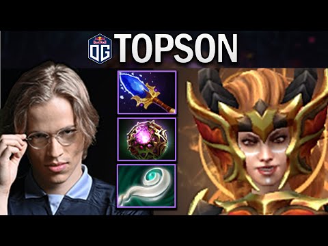 OG.TOPSON LINA WITH AGHANIMS-OCTARINE - DOTA 2 7.29 GAMEPLAY