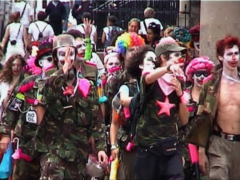 Infernal Noise and Clown Army on Make Poverty History Protest