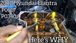 2011-16 hyundai elantra P0017 P0340 P0014 verifying diagnoses pt2
