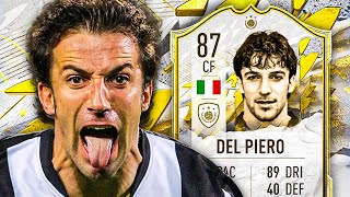 IS HE WORTH 12 TOKENS? 🤔 87 ICON DEL PIERO PLAYER REVIEW! - FIFA 22 Ultimate Team