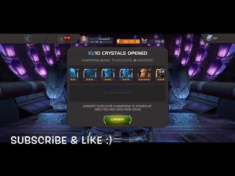 Marvel Contest of Champions - 10x 6 Star Mysterio Cavalier Featured Crystal Opening Round 1