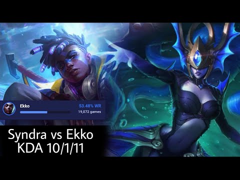 Syndra vs Ekko (second best counter matchup) 10/1/11