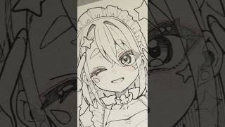 ⚡️毎日アナログ原画制作チャレンジ中！✍🏻 #アナログイラスト #drawing #animeart  #shorts