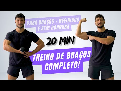Treino de Bíceps e tríceps com pesos para braços + fortes e definidos