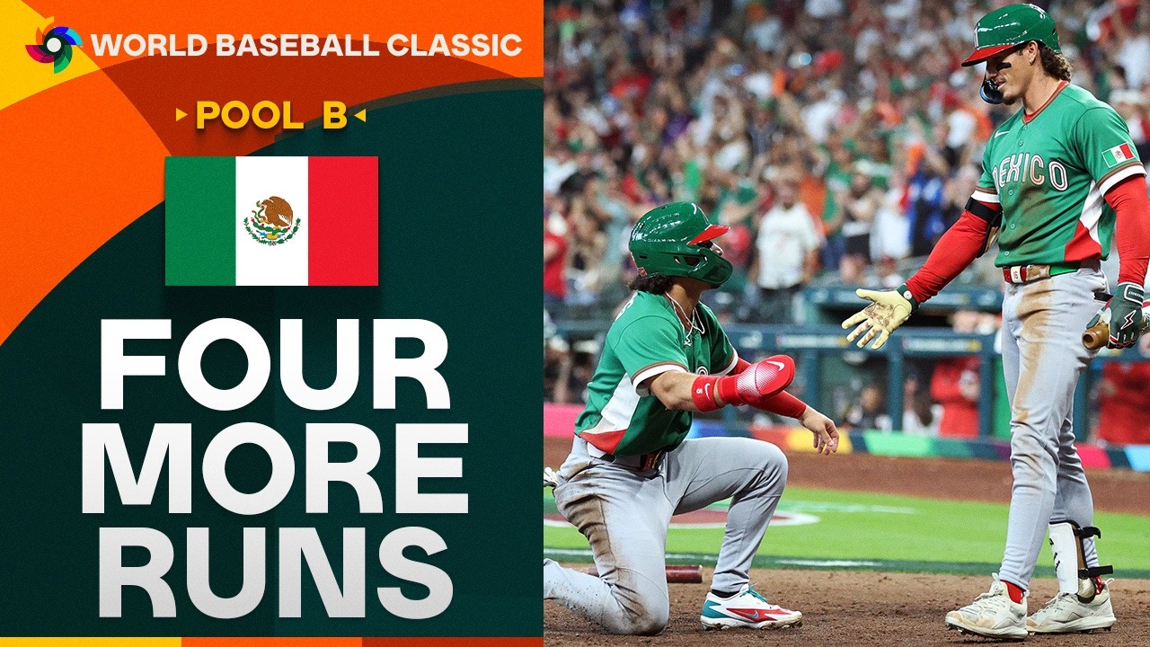 Mexico adds four runs to their lead in the 9th against Great Britain | 2026 World Baseball Classic