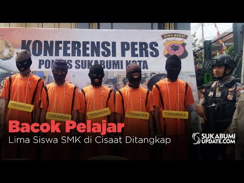 Video: Bacok Pelajar, Lima Siswa SMK di Cisaat Ditangkap