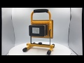 LED reflektor - 20W / AKU 6600mA / CL + 230V nabíječka / dosvit 30m - Video Youtube