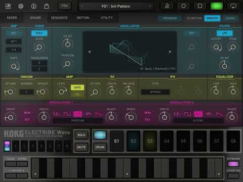 Korg Electribe Wave on iPad Jam #1