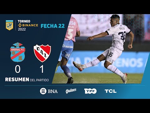 #TorneoBinance | Fecha 22 | resumen de Arsenal - Independiente
