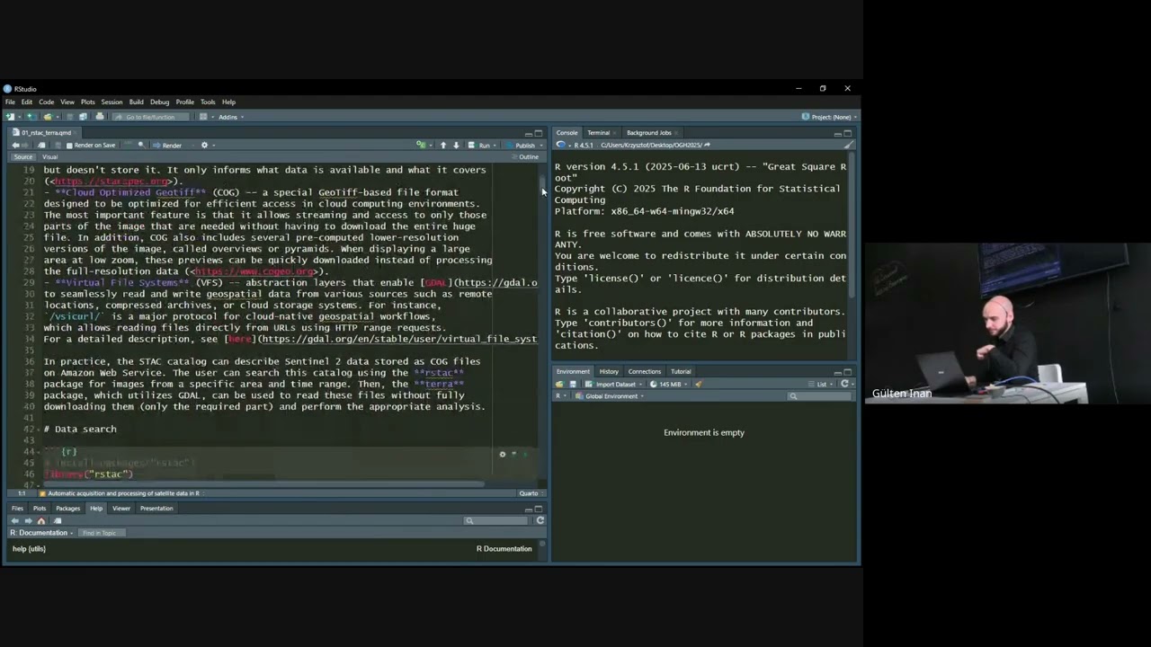 Krzysztof Dyba: Automatic acquisition and processing of satellite data in R