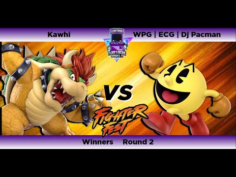 Flynn's Arcade Fighter Fest Season 4 WR2 - Kawhi (Bowser)Vs WPG | ECG | Dj Pacman (Pac-Man) Ultimate