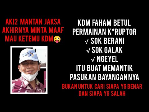 AKI2 FORMER PROSECUTOR FINALLY APOLOGIZES AND WANTS TO MEET KDM😜. WHY: SHOULD YOU FORGIVE? OR CON...