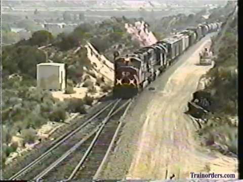 Classic Railroad Series 151 - SP, UP and ATSF on Sullivans Curve April 13, 1996