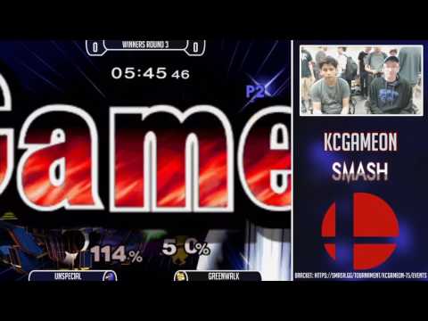 KCGameOn #75 SSBM - Unspecial (Falco) Vs. Greenwalk (Fox) Winners Quarters