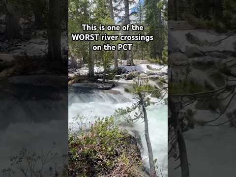 The worst river crossing on the Pacific Crest Trail! 🏞️