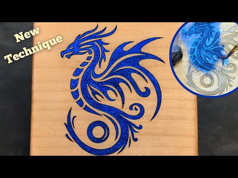New Technique To Make Laser Engraved Color Fill POP With Pigment Powders
