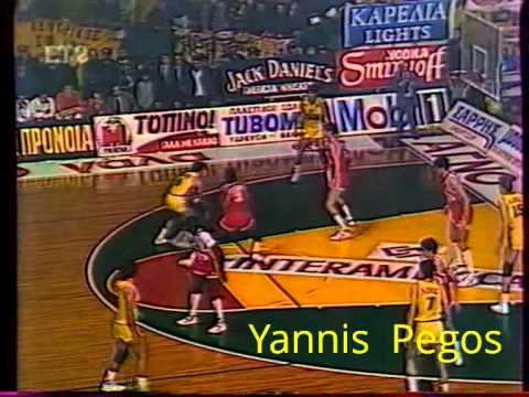 Aris - Scavolini Pesaro 79-72 European Cup Champions  26/1/89 EΡΤ-2